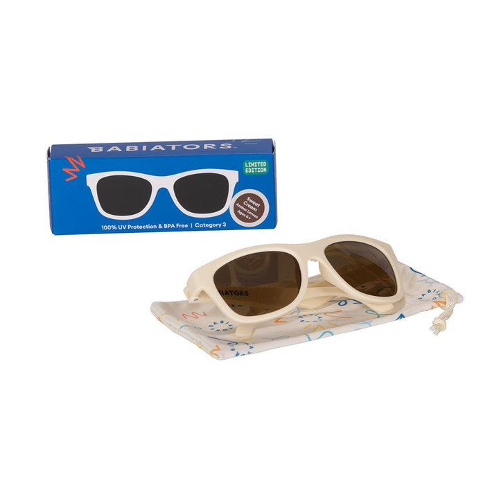 Babiators Original Navigator Sunglasses - Sweet Cream-Sunglasses-Sweet Cream-0-2y-Babiators UK