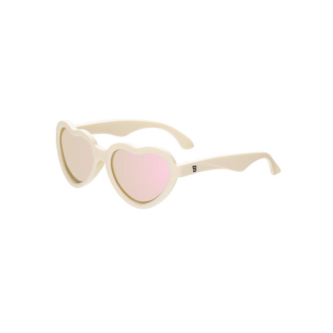 Babiators Polarised Heart Sunglasses - Sweet Cream-Sunglasses-Sweet Cream-0-2y (Junior) | Babiators UK