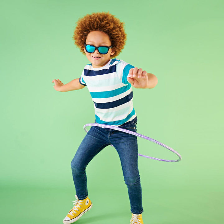Babiators Polarised Navigator Sunglasses - Jet Black-Sunglasses-Jet Black-0-2y (Junior) | Babiators UK