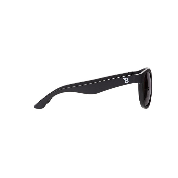 Babiators Polarised Navigator Sunglasses - Jet Black Smoke-Sunglasses-Jet Black Smoke-0-2y-Babiators UK