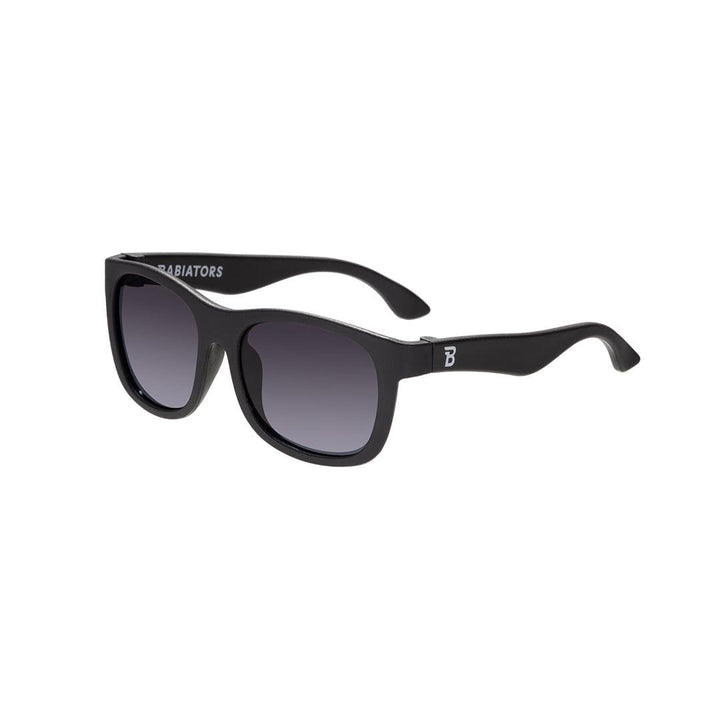Babiators Polarised Navigator Sunglasses - Jet Black Smoke-Sunglasses-Jet Black Smoke-0-2y-Babiators UK
