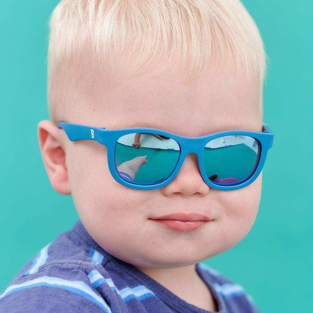 Babiators Polarised Navigator Sunglasses - Midnight Blue