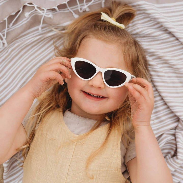 Babiators Original Cat-Eye Sunglasses - Wicked White-Sunglasses-Wicked White-0-2y (Junior) | Babiators UK