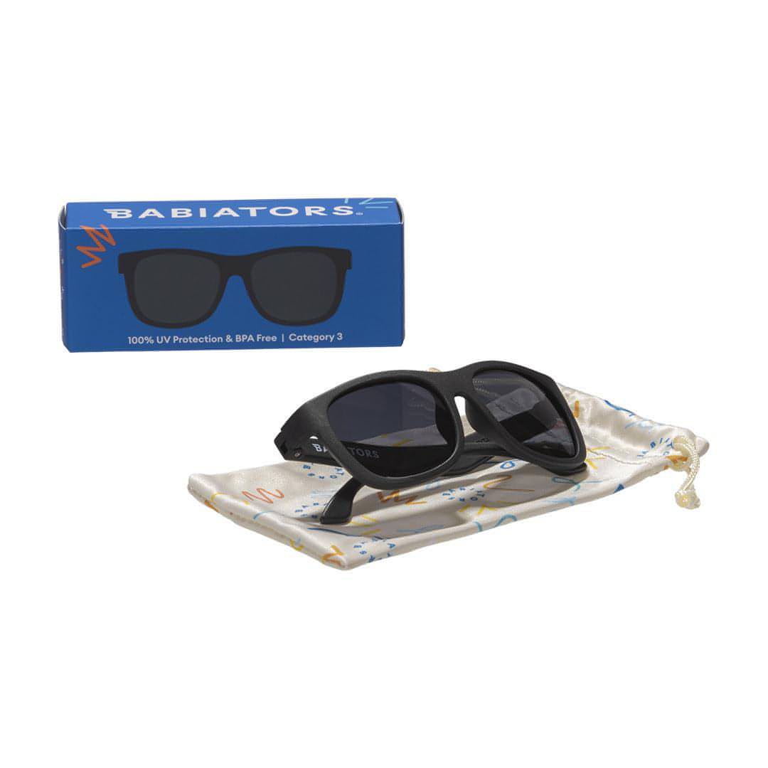 Babiators Original Navigator Sunglasses - Jet Black-Sunglasses-Jet Black-0-2y (Junior) | Babiators UK