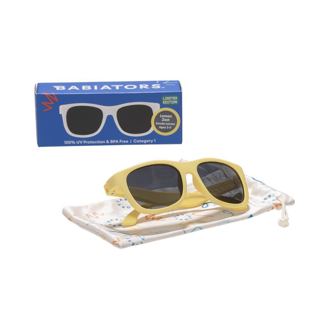 Babiators Original Navigator Sunglasses - Lemon Zest-Sunglasses-Lemon Zest-0-2y (Junior) | Babiators UK