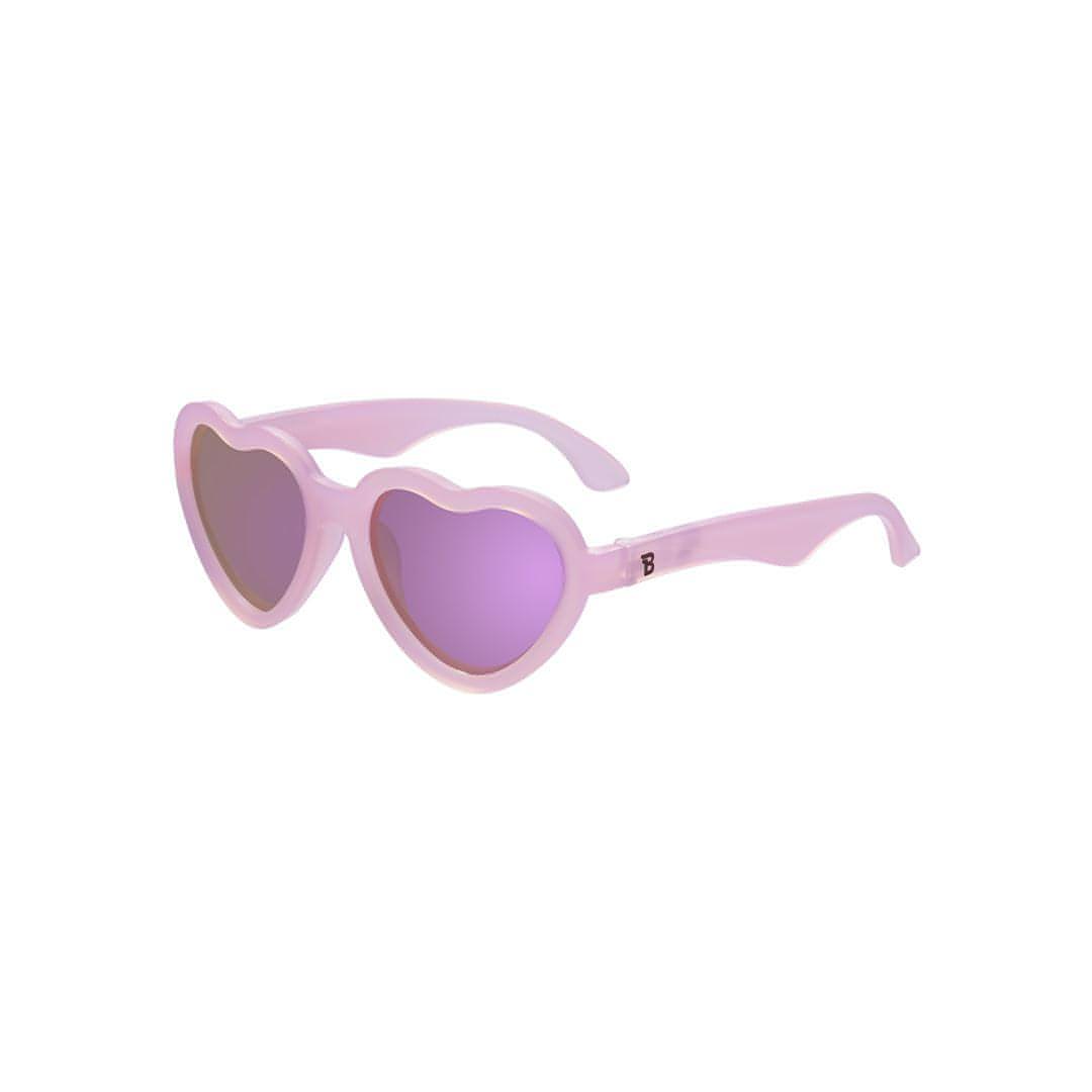 Babiators Polarised Heart Sunglasses - Frosted Pink-Sunglasses-Frosted Pink-0-2y (Junior) | Babiators UK