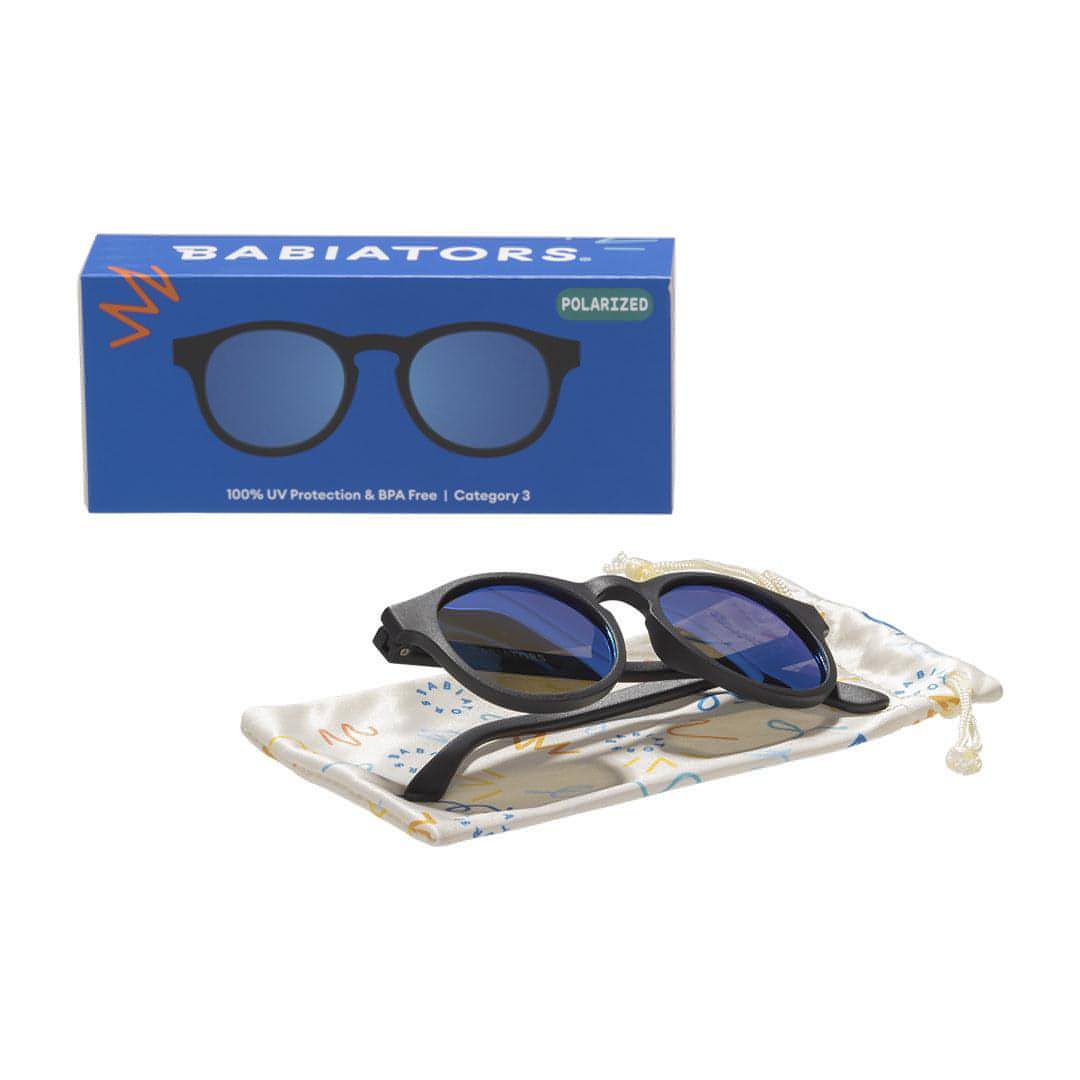 Babiators Polarised Keyhole Sunglasses - Jet Black-Sunglasses-Jet Black-0-2y (Junior) | Babiators UK