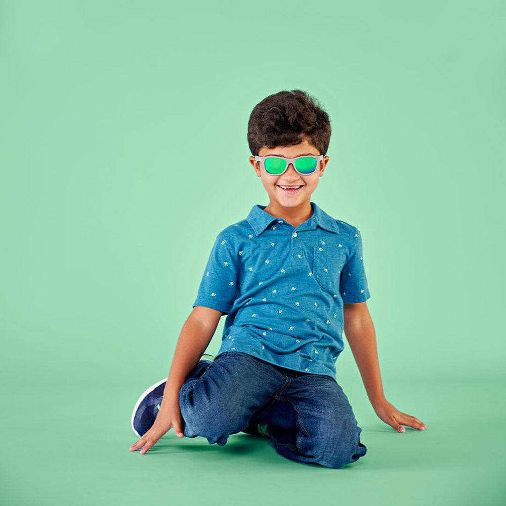 Babiators Polarised Navigator Sunglasses - Graphite Gray-Sunglasses-Graphite Gray-0-2y (Junior) | Babiators UK