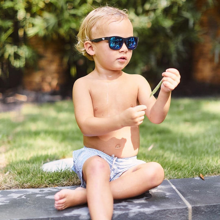 Babiators Polarised Navigator Sunglasses - Jet Black-Sunglasses-Jet Black-0-2y (Junior) | Babiators UK