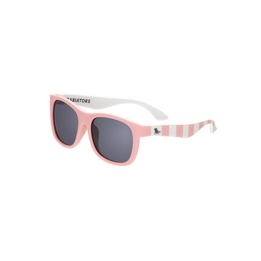Babiators X Dock & Bay Original Navigator Sunglasses - Malibu Pink Stripe-Sunglasses-Malibu Pink Stripe-0-2y (Junior) | Babiators UK