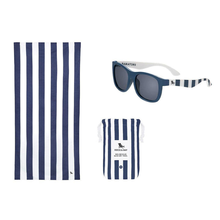 Babiators X Dock & Bay Original Navigator Sunglasses - Whitsunday Blue-Sunglasses-Whitsunday Blue-0-2y (Junior) | Babiators UK