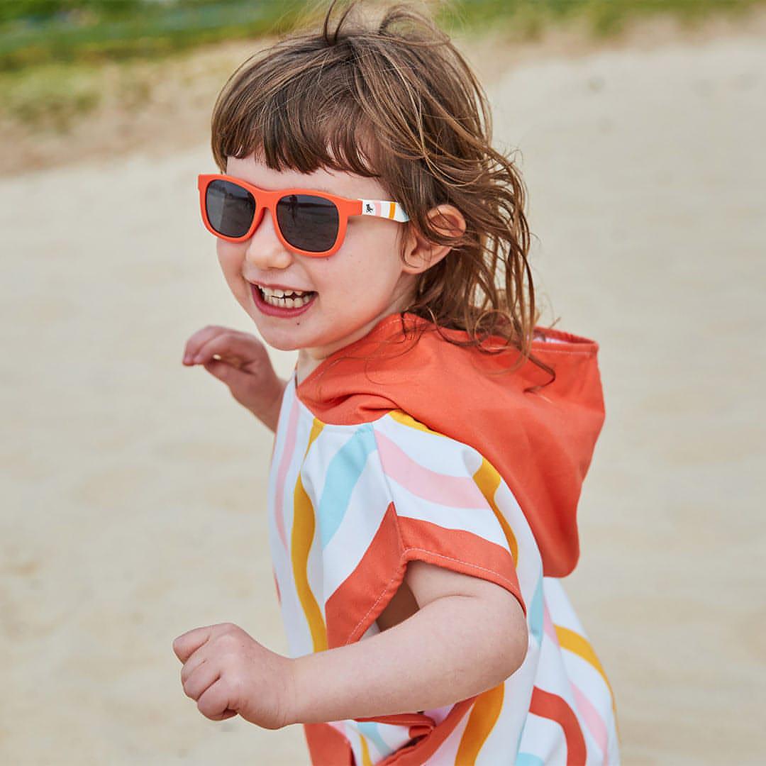 Dock & Bay Kid's Beach Poncho - Squiggle Face-Ponchos-Squiggle Face-2-4y | Babiators UK