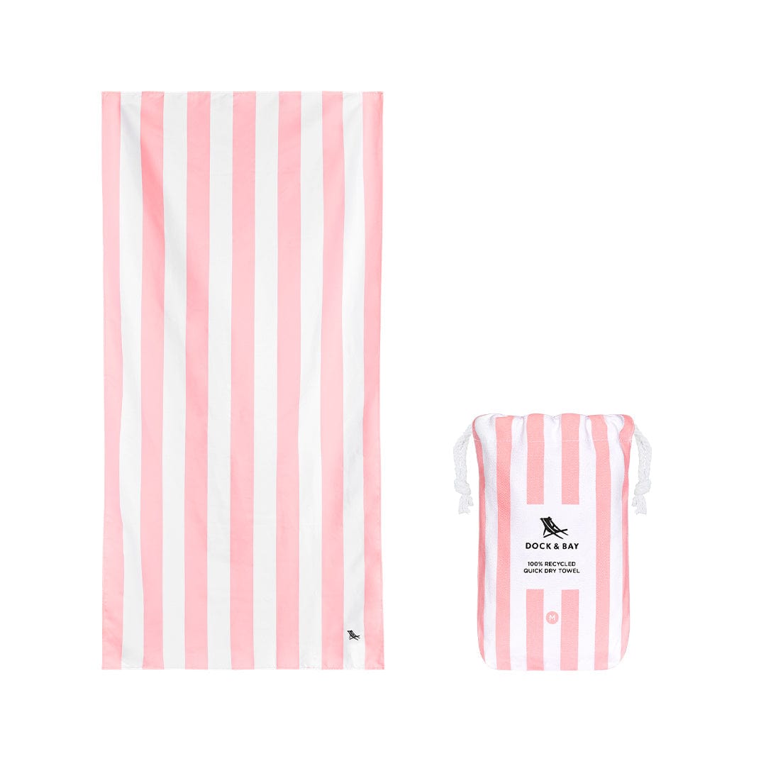 Dock & Bay Kid's Beach Towel - Malibu Pink-Beach Towels-Malibu Pink-Medium | Babiators UK