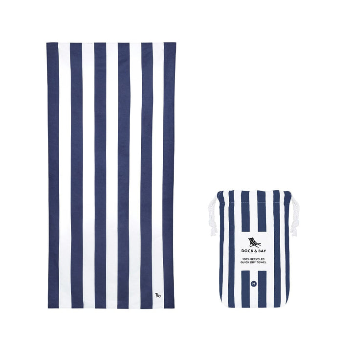 Dock & Bay Kid's Beach Towel - Whitsunday Blue-Beach Towels-Whitsunday Blue-Medium | Babiators UK