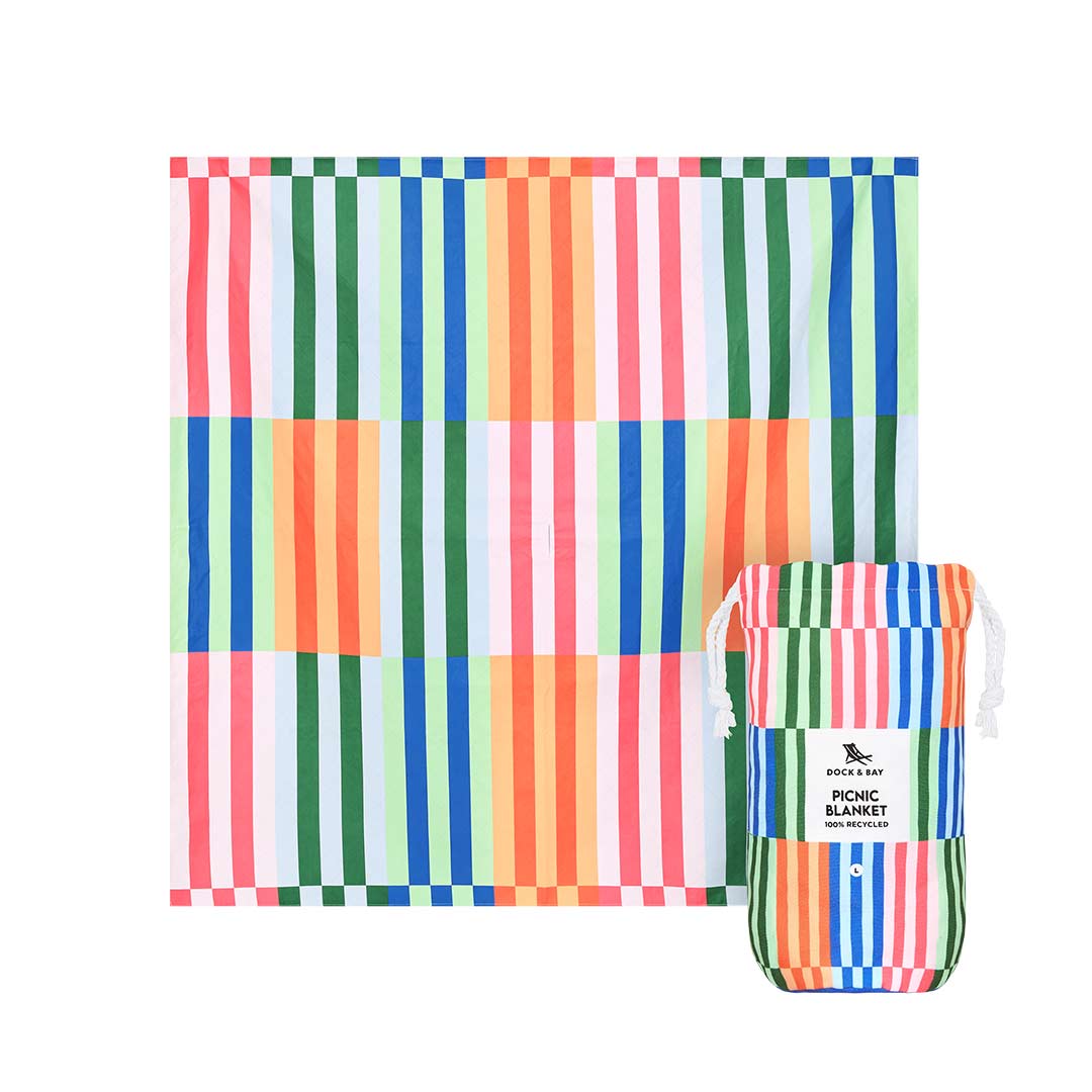 Dock & Bay Picnic Blanket - Sugar Sorbet