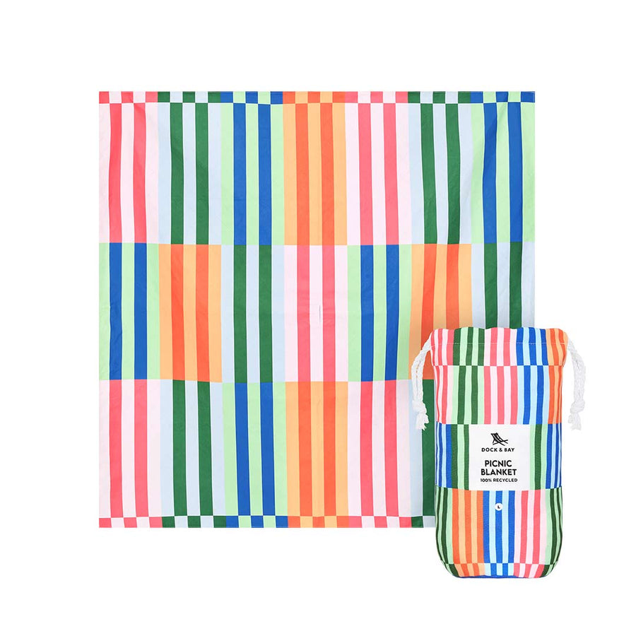 Dock & Bay Picnic Blanket - Sugar Sorbet